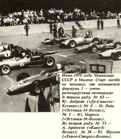 Чемпионат СССР в Минске, 1970г