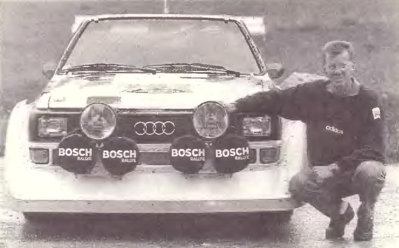 Вальтер Рерль с подаренной «Sport Quattro S1»