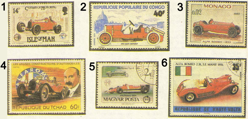 Коллекция марок «Альфа-Ромео»