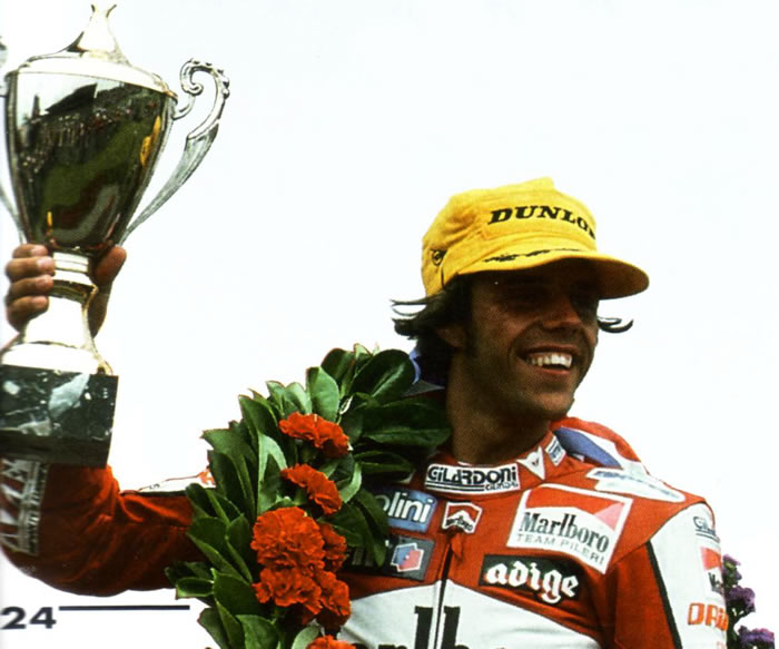 Несмотря на четыре победы Лорис Капиросси на этот раз не сумел выиграть чемпионат в классе 250 см3