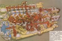 Появившийся в 1947 году 16-цилиндровый V-образный BRM