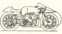 Принципиальная схема последнего байка «Мото-Гуцци»